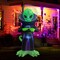 GOOSH 9FT Inflatable Alien with Space Helmet – Light-Up Halloween Yard Decoration